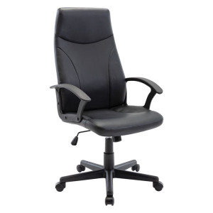 CF1250 Πολυθρόνα Γραφείου Διευθυντή, Pu Μαύρο